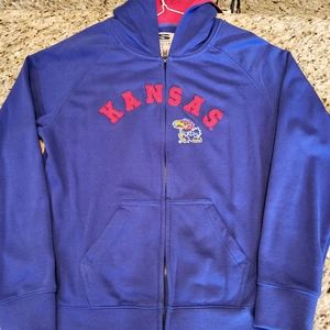 NWOT LADIES size large University of Kansas Hoodie